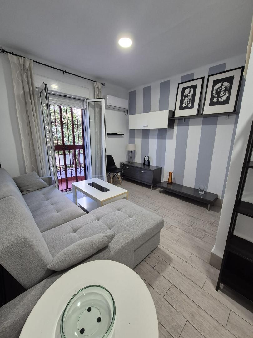 Sala d'estar de Pis de lloguer en  Sevilla Capital amb Aire condicionat, Calefacció i Terrassa