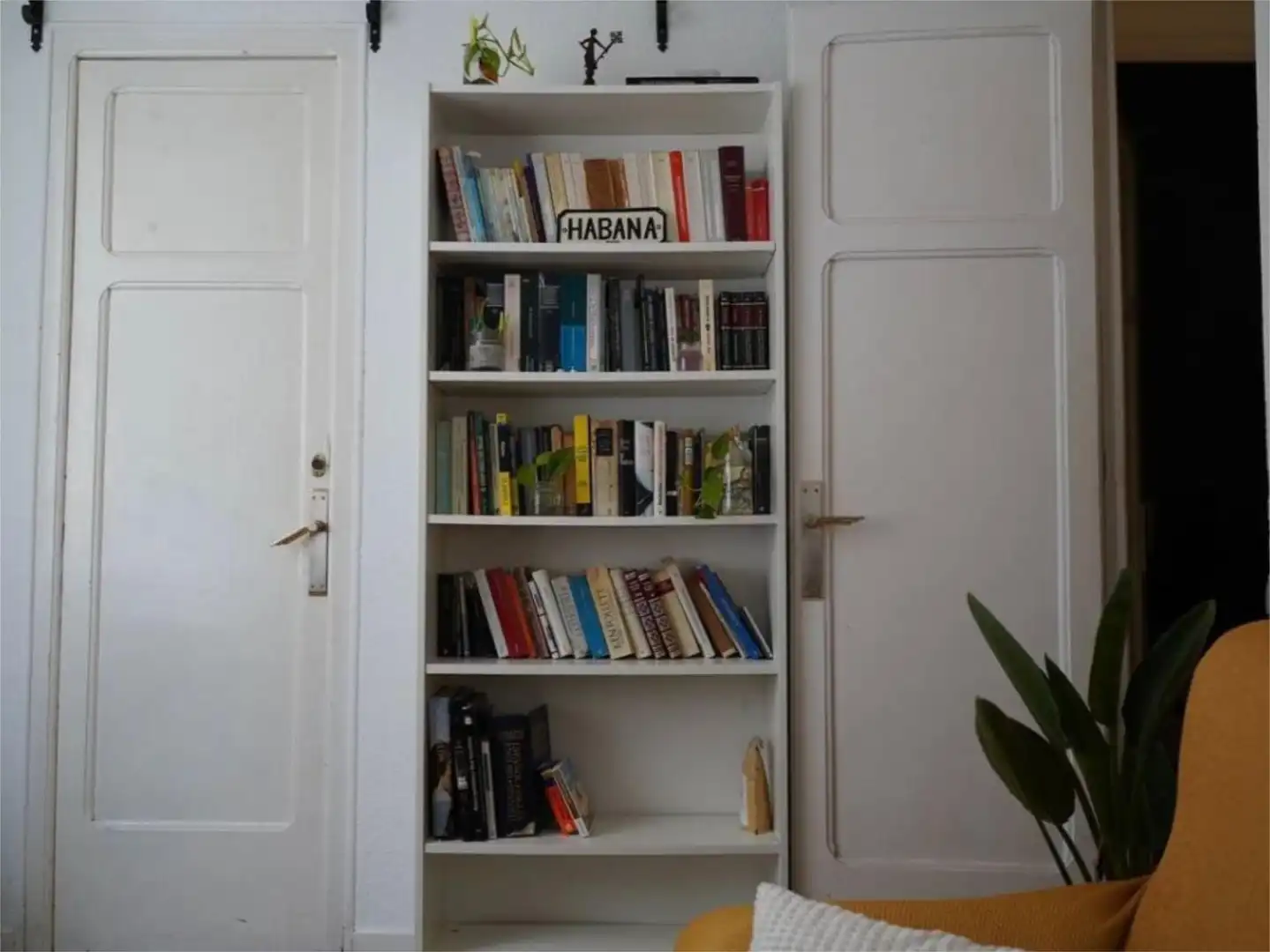 Schlafzimmer von Wohnung zur untervermieten in Barcelona mit Parkett, Möbliert und Balkon
