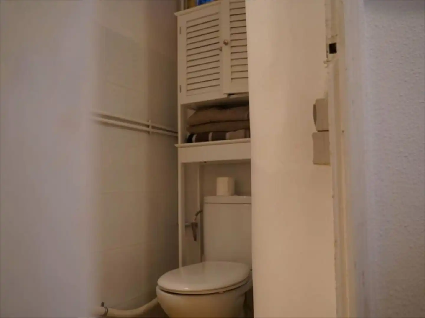 Badezimmer von Wohnung zur untervermieten in Barcelona mit Parkett, Möbliert und Balkon