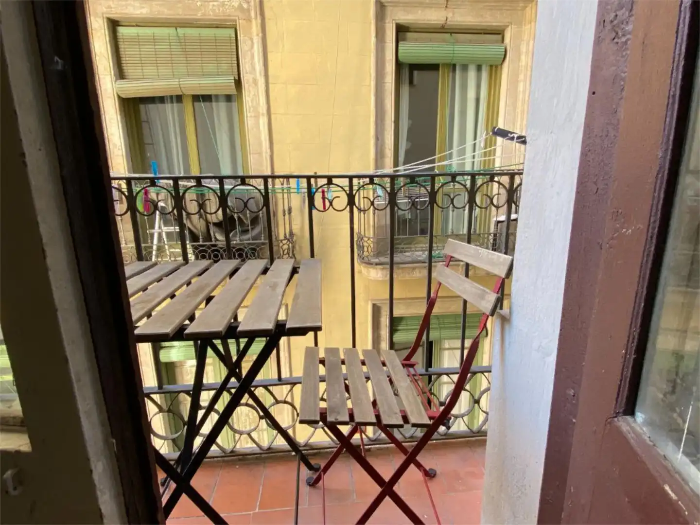 Terrasse von Wohnung zur untervermieten in Barcelona mit Parkett, Möbliert und Balkon