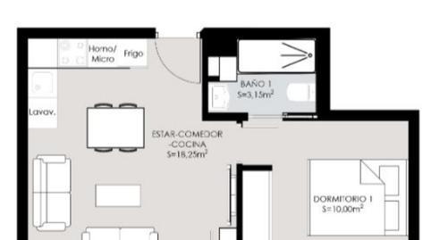 Foto 2 de Pis de lloguer a Avenida de la Marina Española, 22, La Flota, Murcia