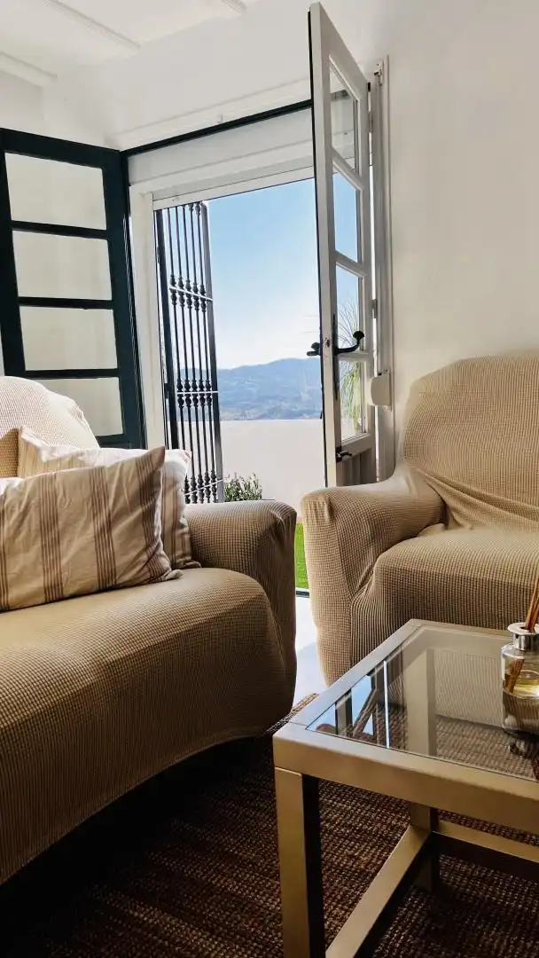 Flat for rent in Avenida de Francia, Mijas Golf Living room of Flat for rent in Mijas with Air Conditioner, Heating and Terrace