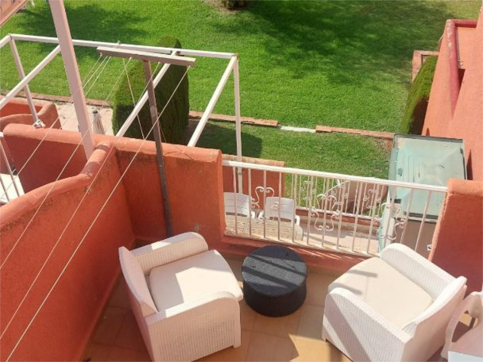 Terrace of Flat to rent in Dénia  with Air Conditioner, Private garden and Swimming Pool