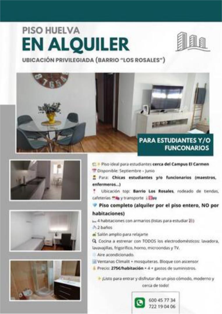 Exterior view of Flat to rent in  Huelva Capital