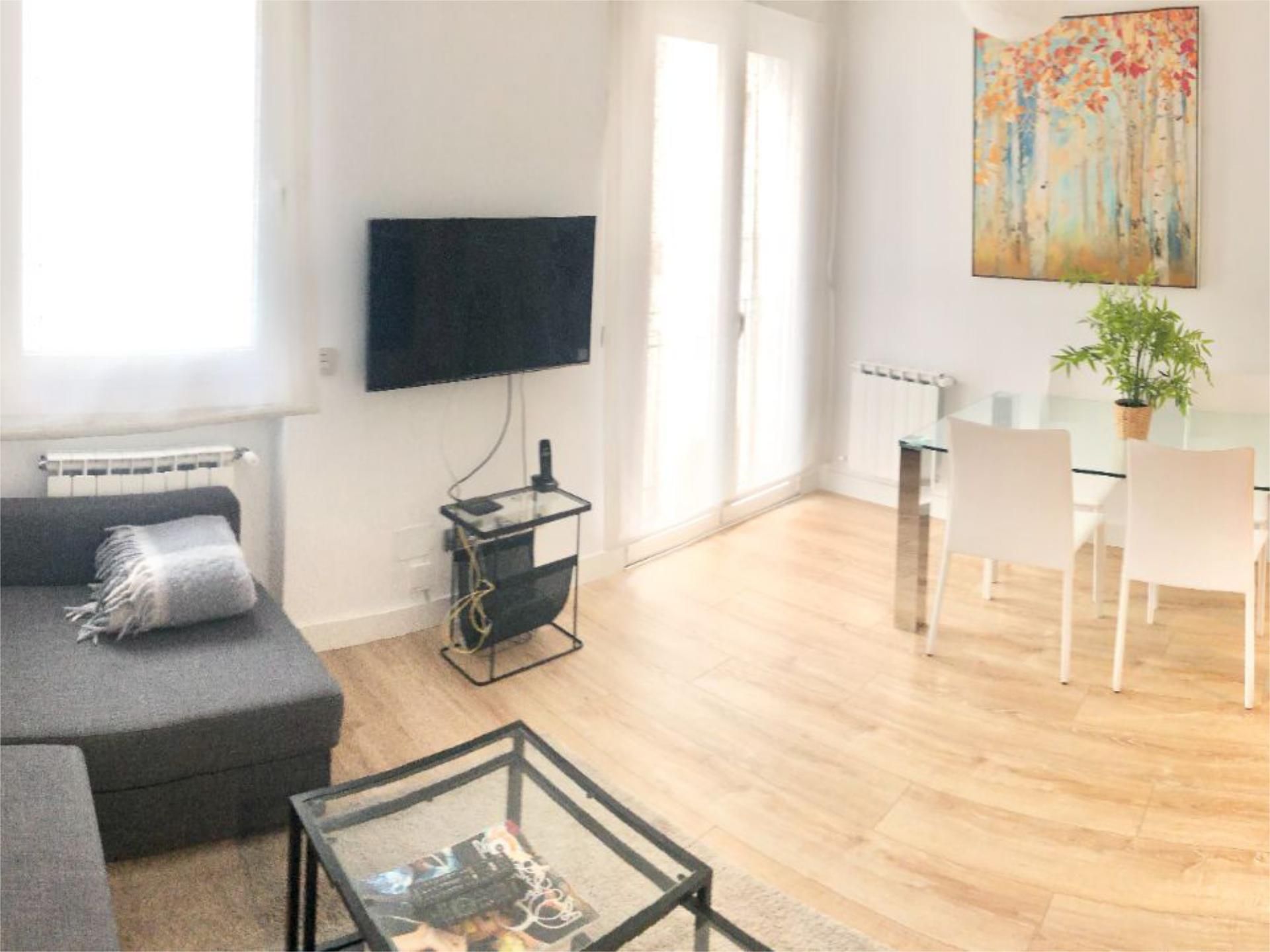Sala d'estar de Pis en venda en  Madrid Capital amb Aire condicionat i Balcó