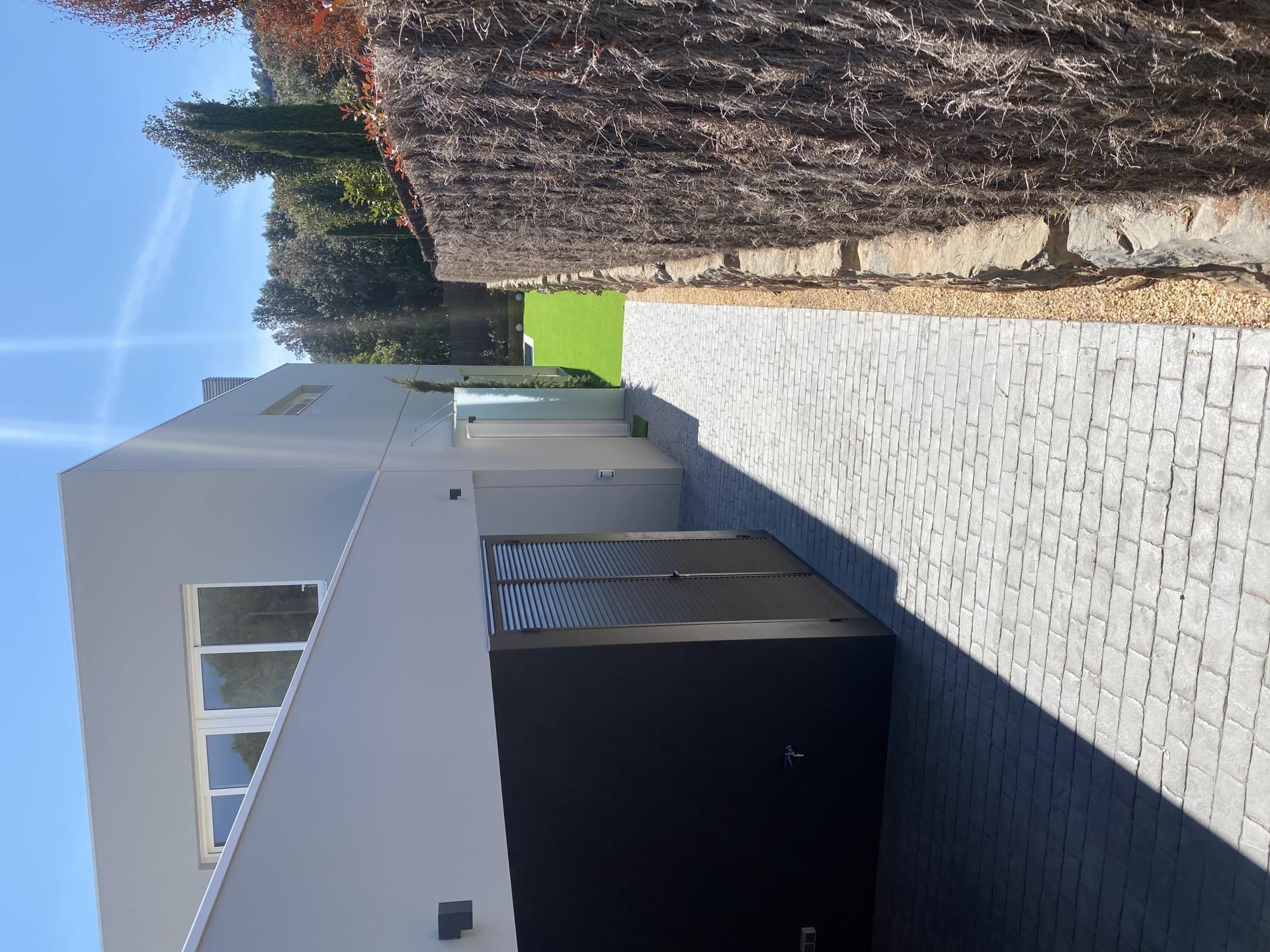 Exterior view of Single-family semi-detached for sale in Matadepera  with Air Conditioner, Heating and Private garden