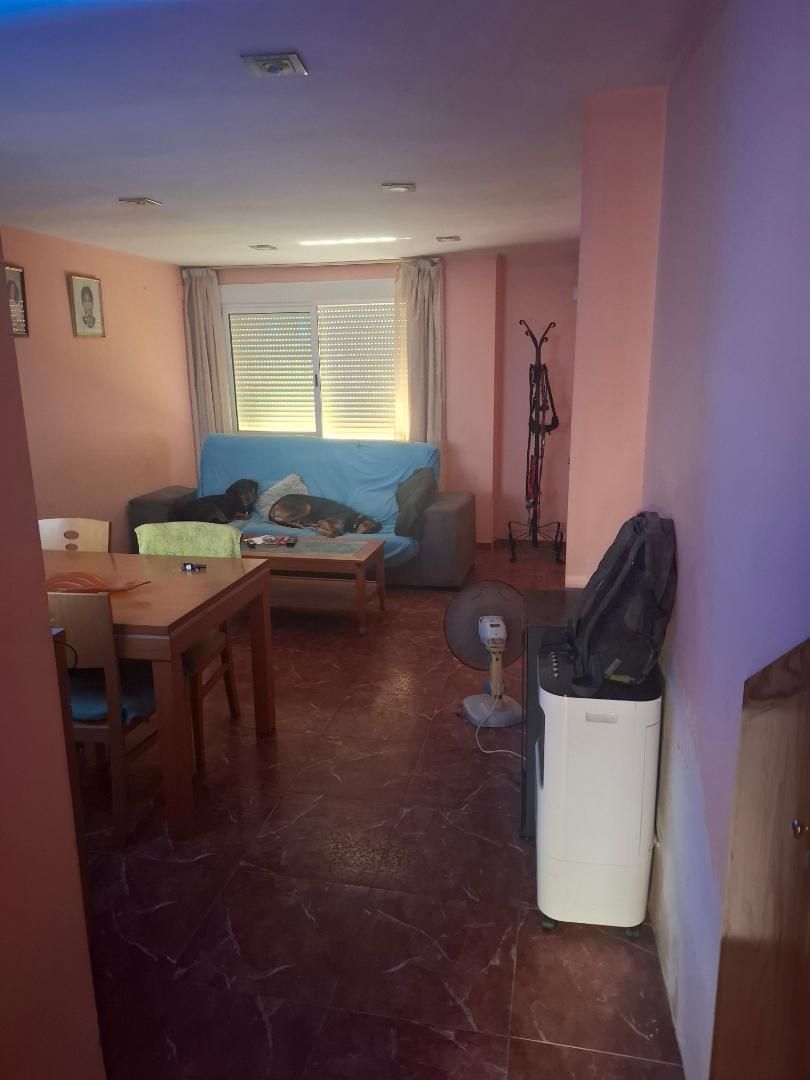Sala d'estar de Casa adosada en venda en Xeraco amb Aire condicionat, Moblat i Forn