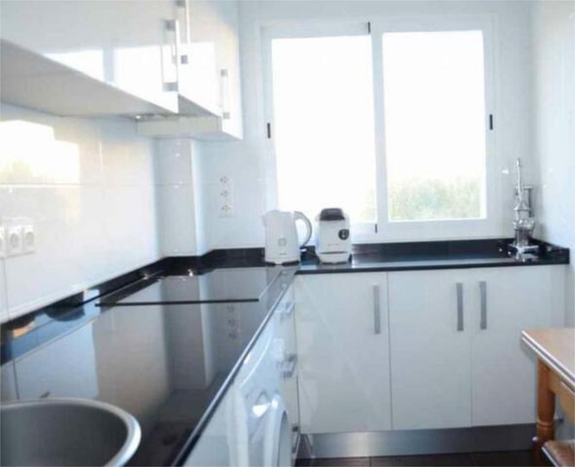 Kitchen of Flat to rent in Alicante / Alacant  with Private garden, Terrace and Furnished