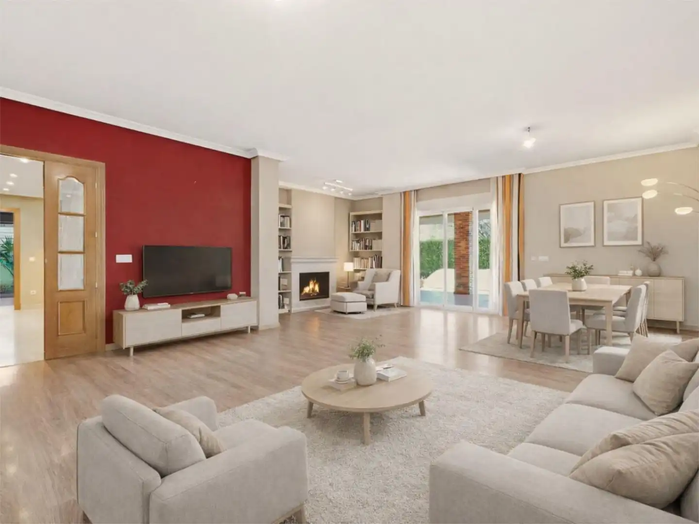 Houses for sale in Las Matas - Peñascales Living room of Houses for sale in Las Rozas de Madrid with Air Conditioner, Heating and Private garden