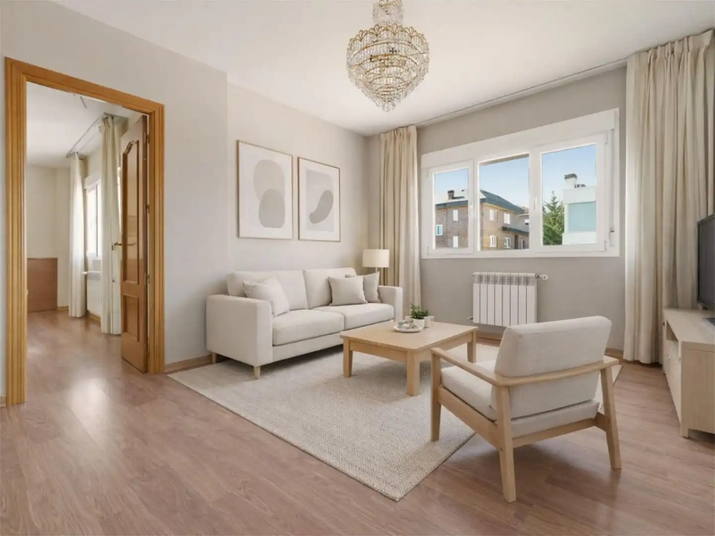 Houses for sale in Las Matas - Peñascales Living room of Houses for sale in Las Rozas de Madrid with Air Conditioner, Heating and Private garden
