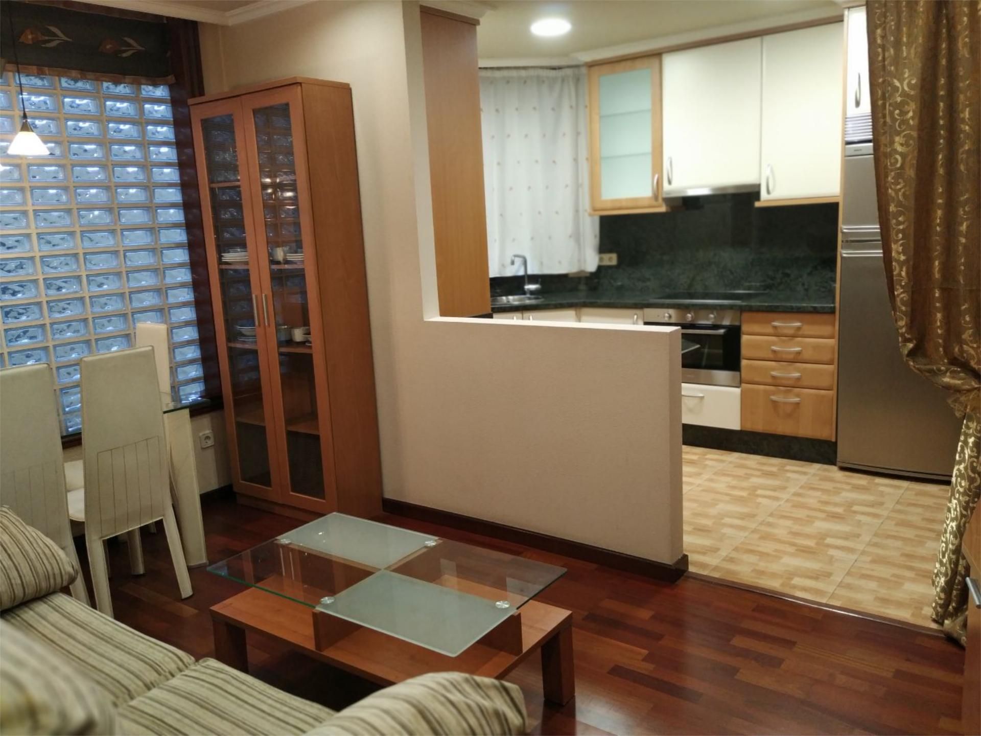 Kitchen of Apartment to rent in Vigo   with Heating, Parquet flooring and Storage room