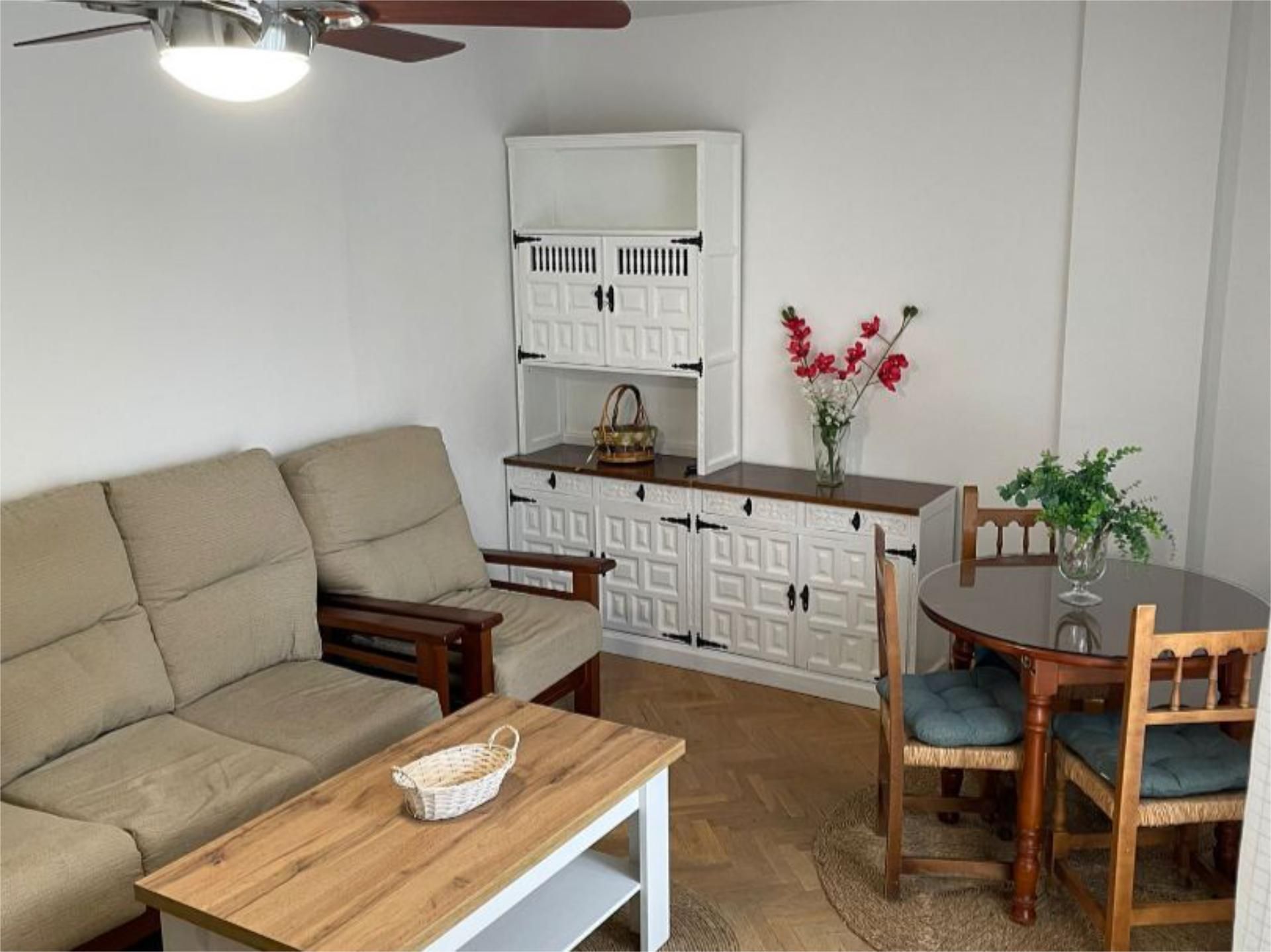 Living room of Flat to rent in Ciudad Real Capital  with Heating, Parquet flooring and Furnished