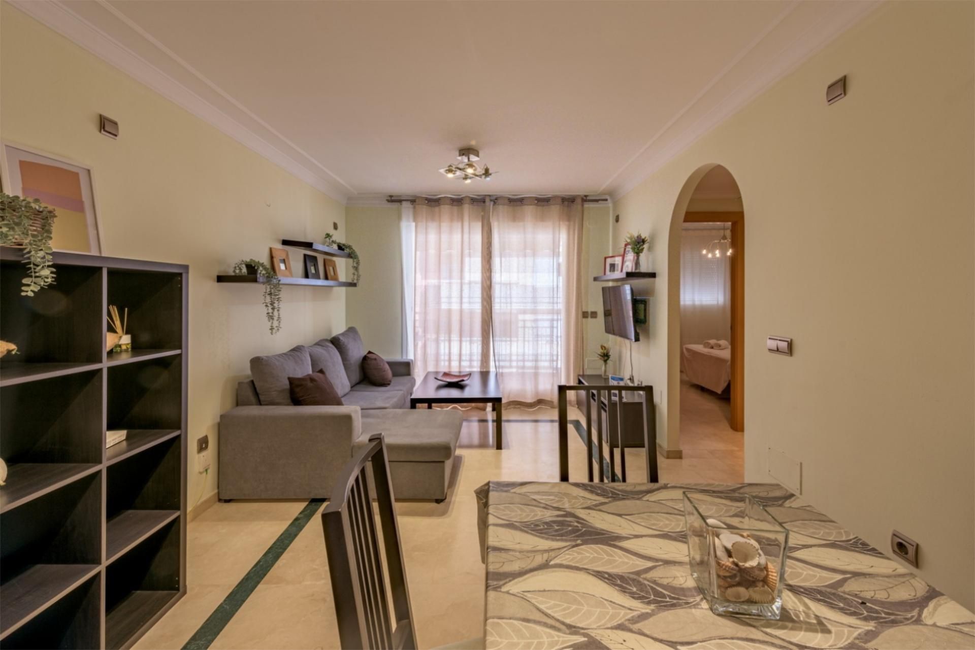 Living room of Flat for sale in Nerja  with Air Conditioner, Furnished and Oven