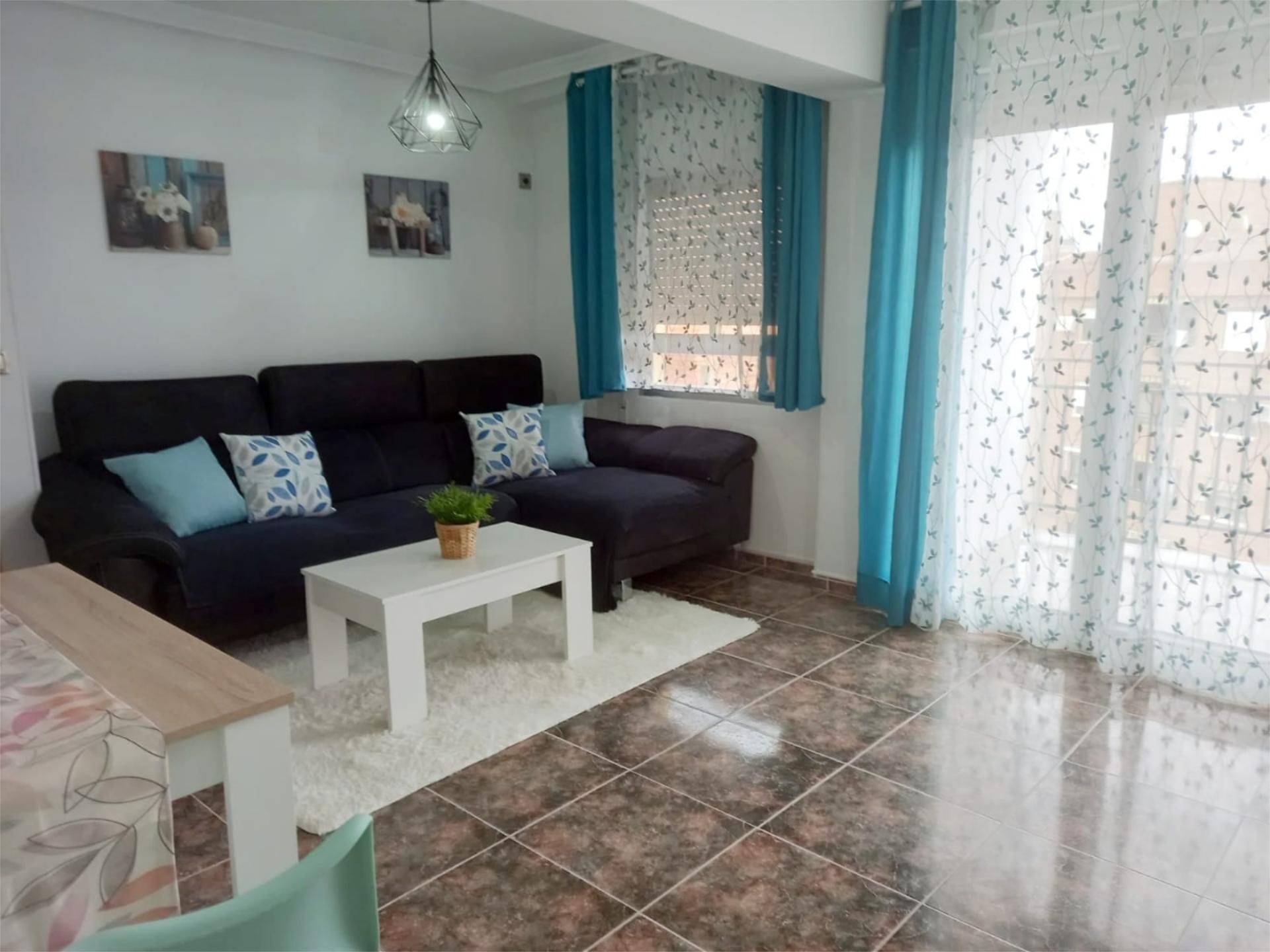 Living room of Flat to rent in Segurilla  with Heating, Terrace and Furnished