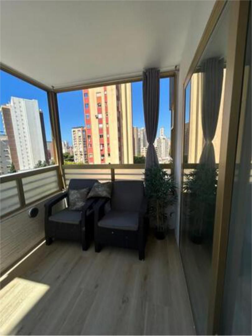 Terraza de Piso de alquiler en Benidorm con Jardín privado, Terraza y Piscina