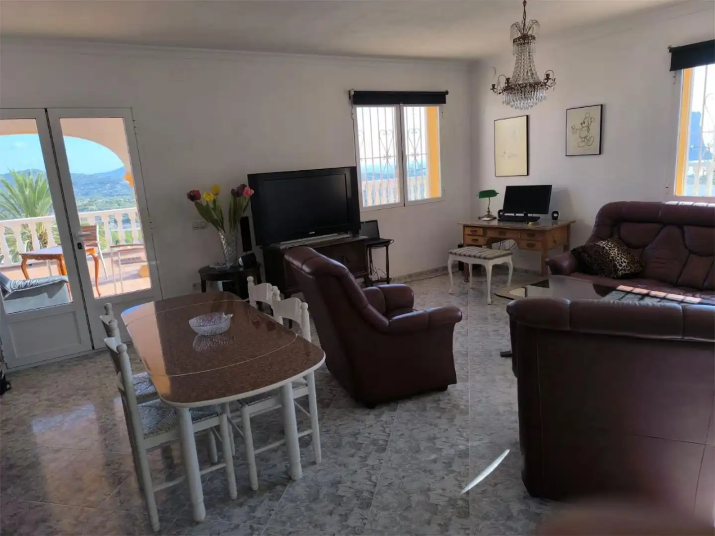 Flat for sale in Partida Les Cucarres, 11, Oltamar - Cucarres Living room of Flat for sale in Calpe / Calp with Air Conditioner, Terrace and Swimming Pool