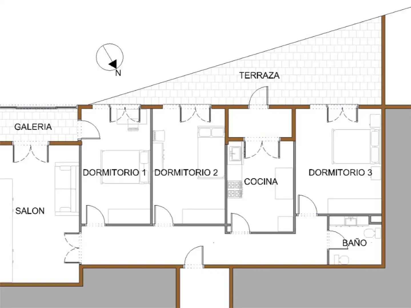 Piso en venta en Calle Carretera de Arróniz, 5, Allo Piso en venta en Allo con Calefacción, Terraza y Amueblado