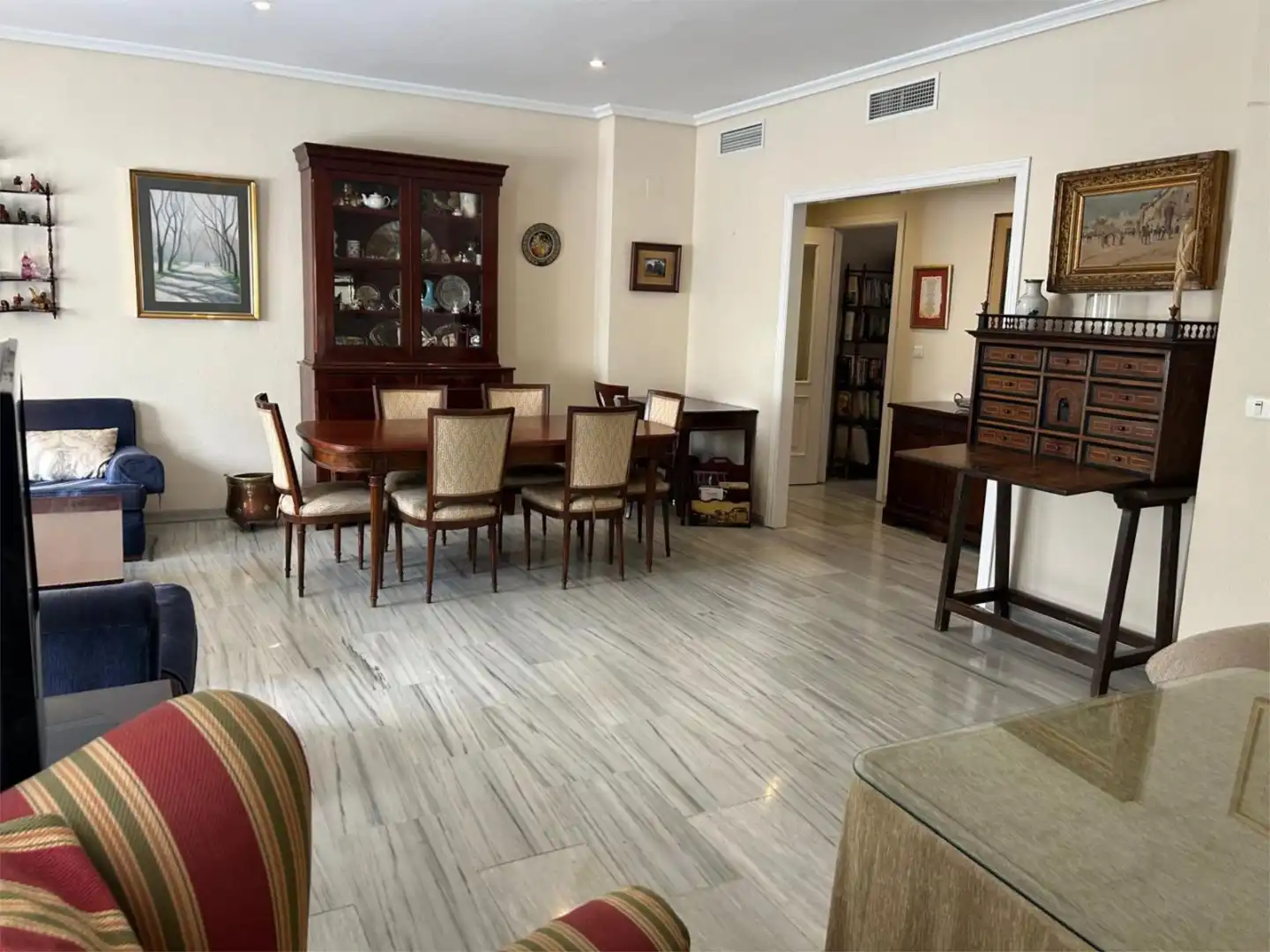 Dining room of Flat for sale in Sevilla  with Air Conditioner, Terrace and Balcony