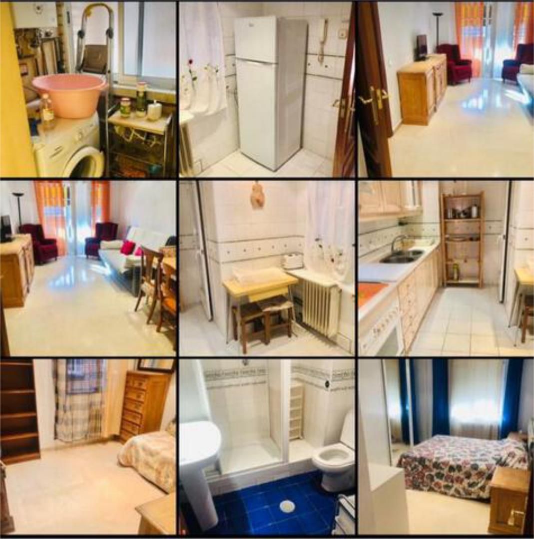 Cuina de Apartament de lloguer en Ciudad Real Capital amb Calefacció, Terrassa i Moblat