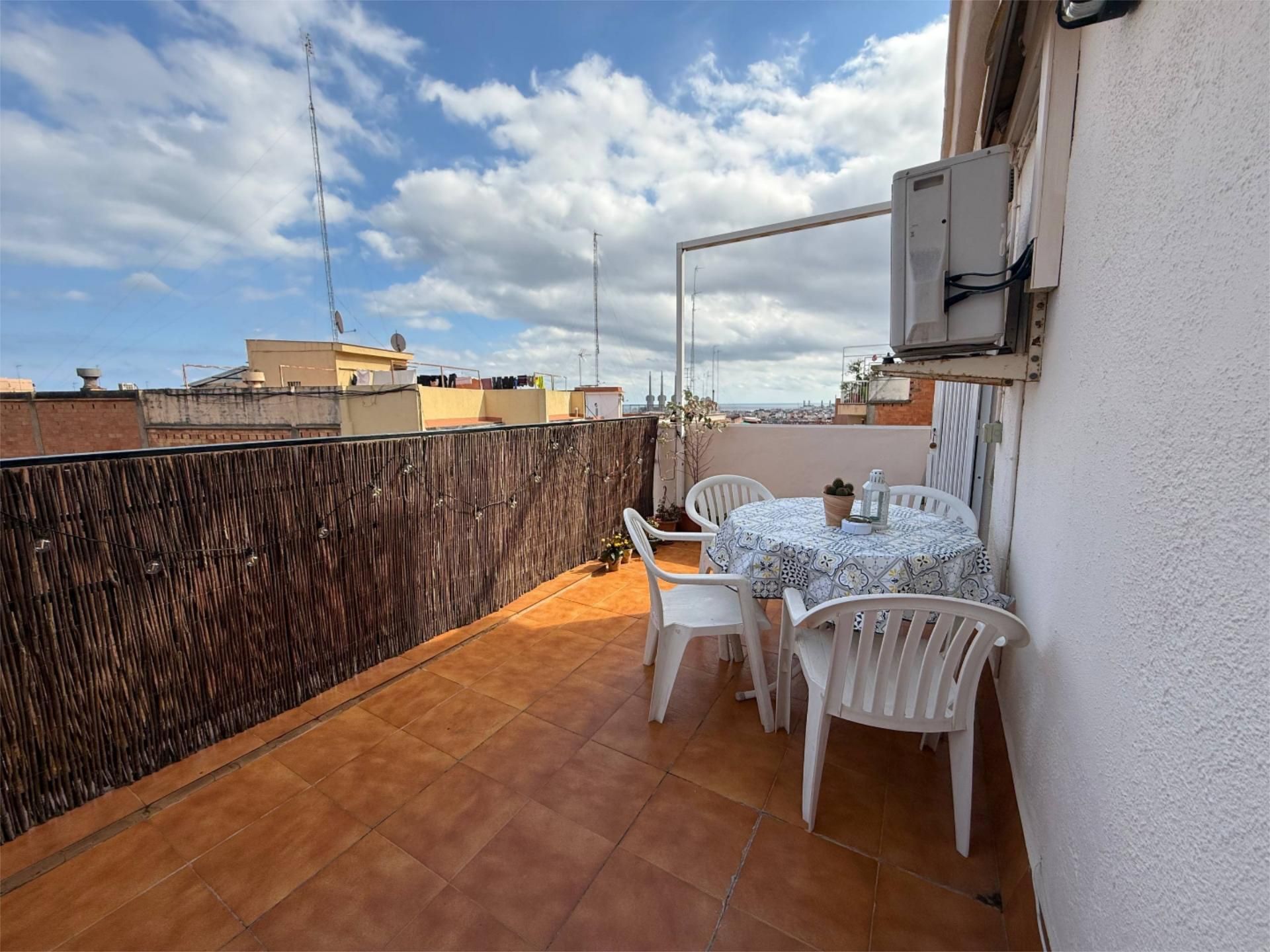 Terrace of Flat for sale in Badalona  with Air Conditioner, Terrace and Washing machine