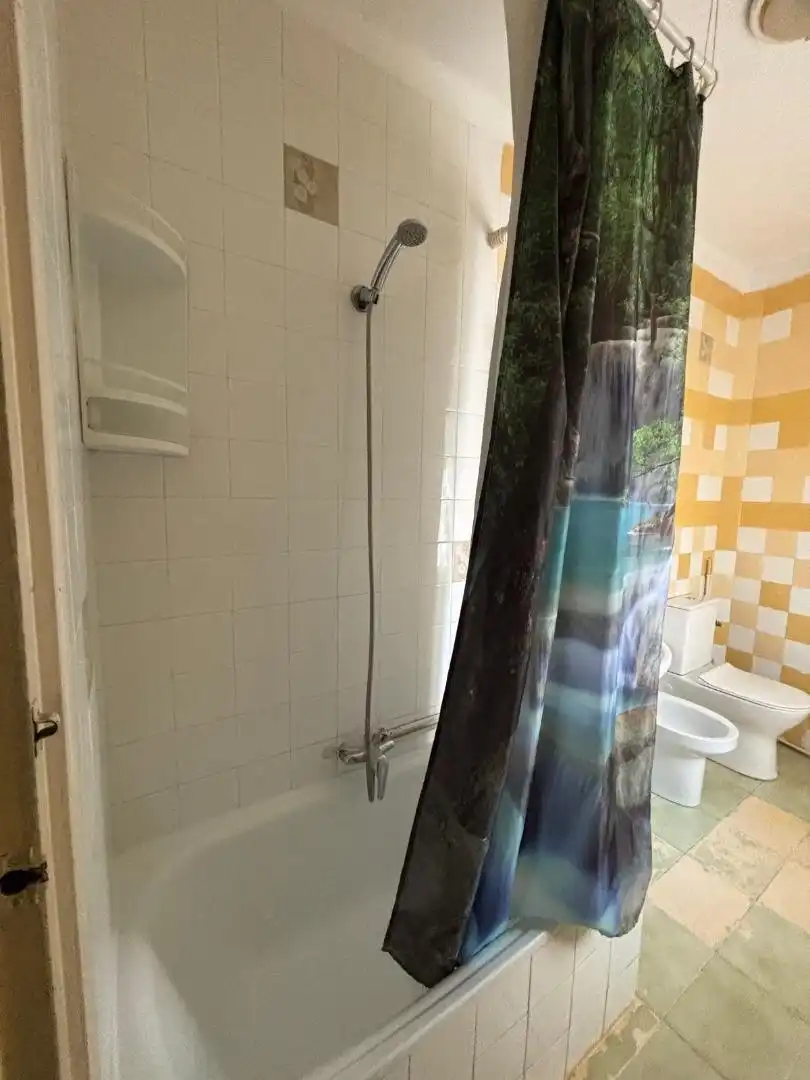 Bathroom of Flat for share in Lerma  with Parquet flooring, Terrace and Furnished