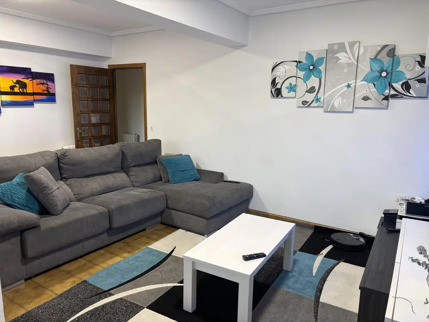 Living room of Flat for sale in Chantada  with Heating, Parquet flooring and Terrace