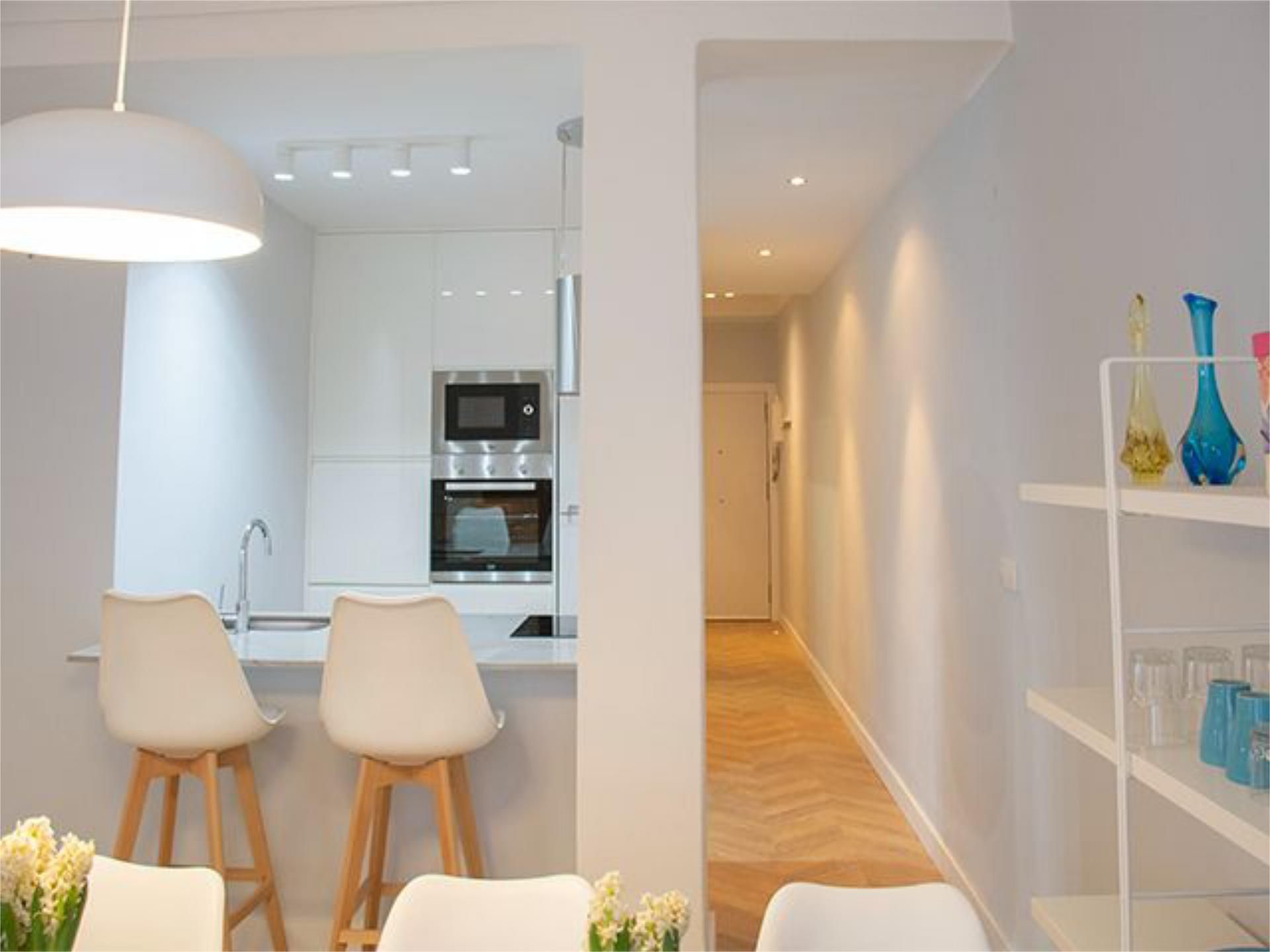 Kitchen of Flat to rent in  Valencia Capital  with Air Conditioner