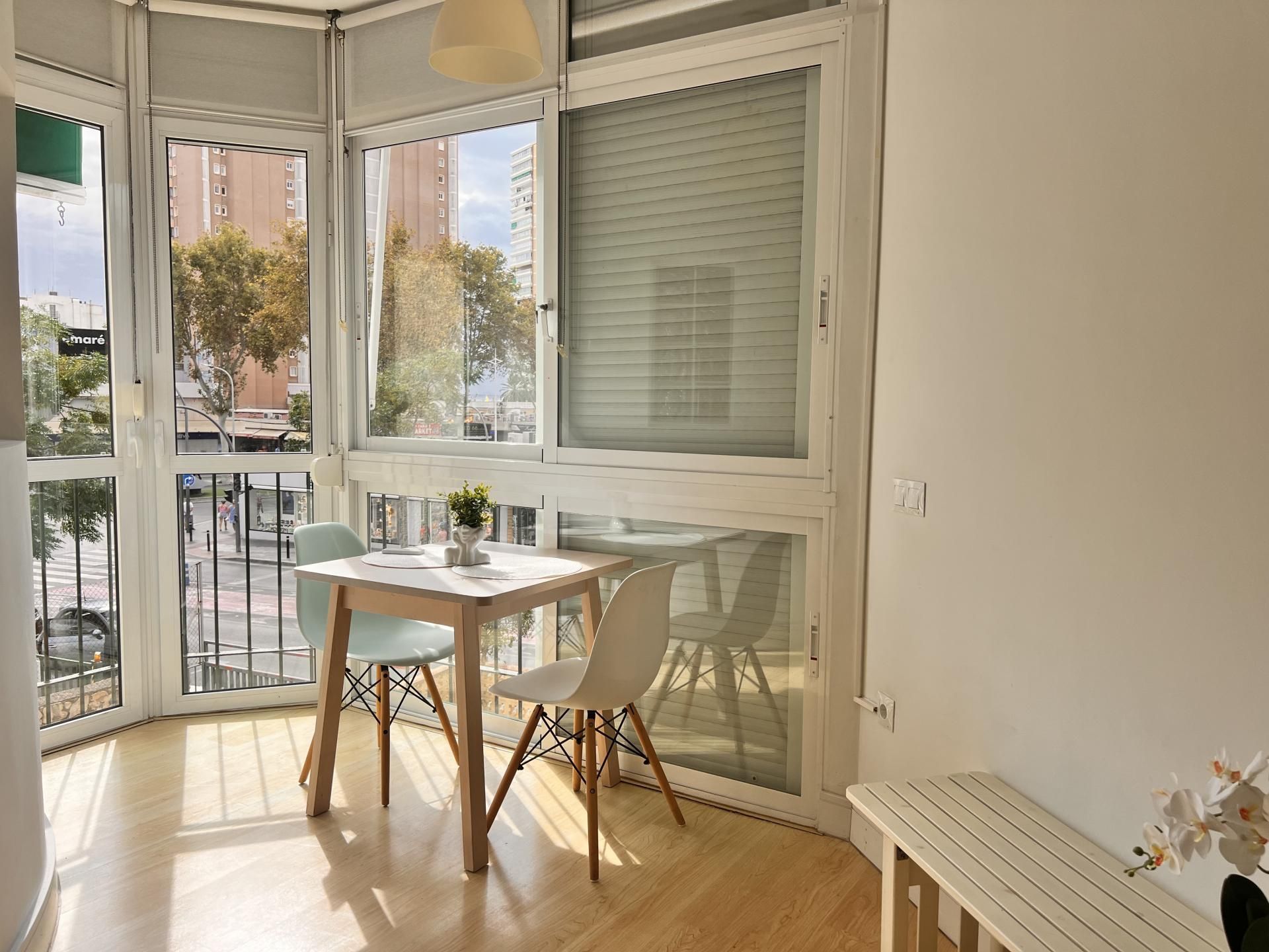 Exterior view of Flat to rent in Benidorm  with Air Conditioner, Parquet flooring and Furnished