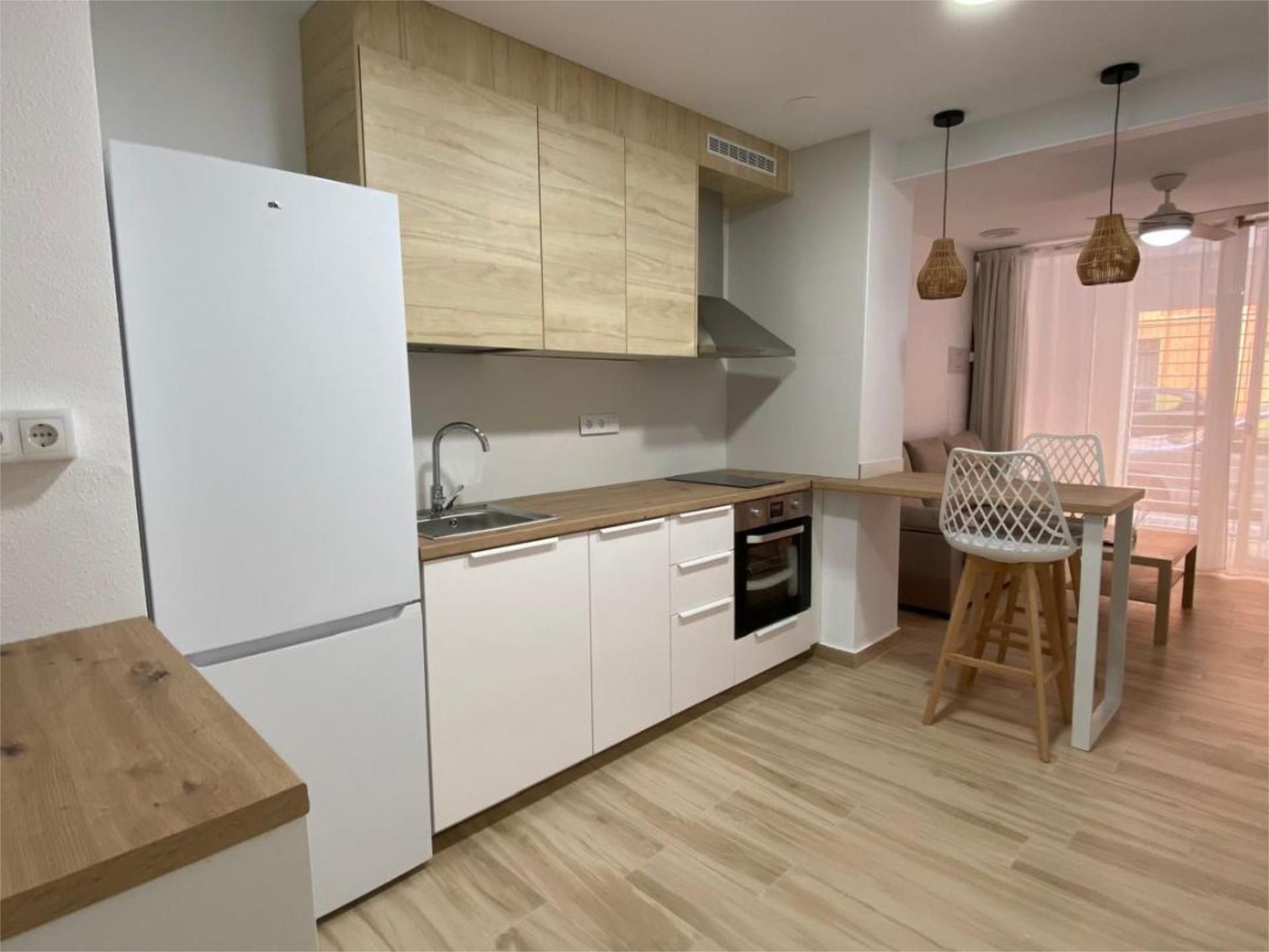 Cocina de Estudio de alquiler en Elche / Elx con Terraza y Amueblado