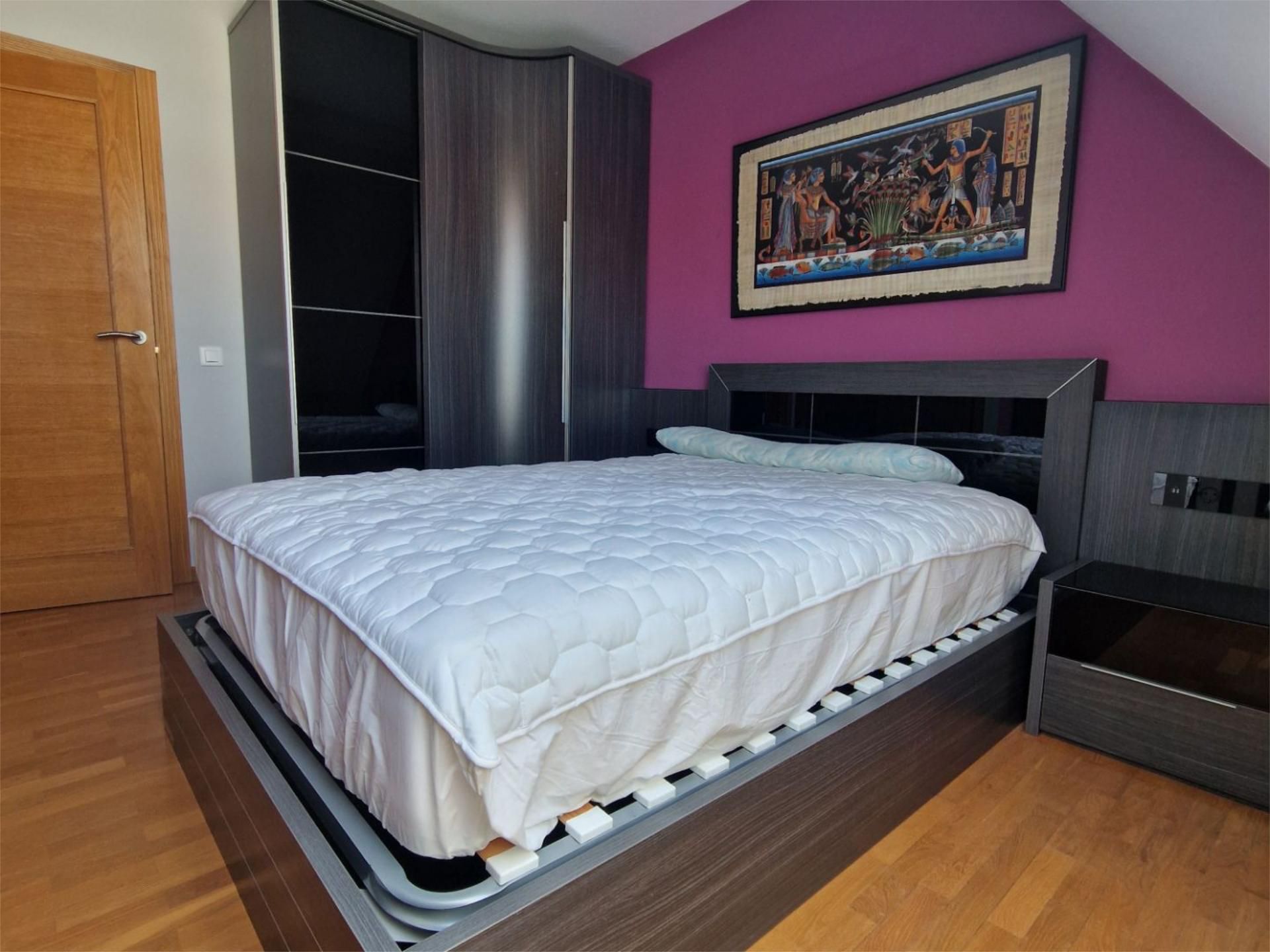 Bedroom of Flat to rent in Narón  with Heating, Parquet flooring and Storage room