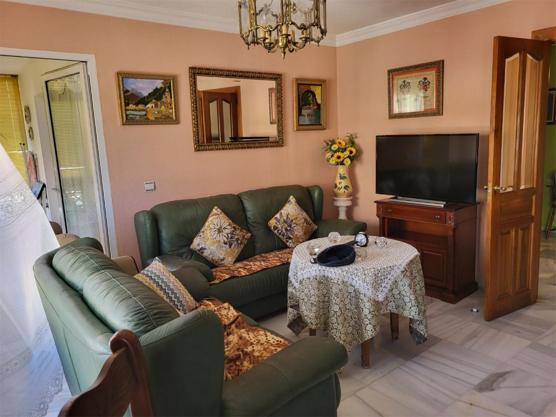 Living room of Flat to rent in Málaga Capital  with Air Conditioner, Heating and Terrace