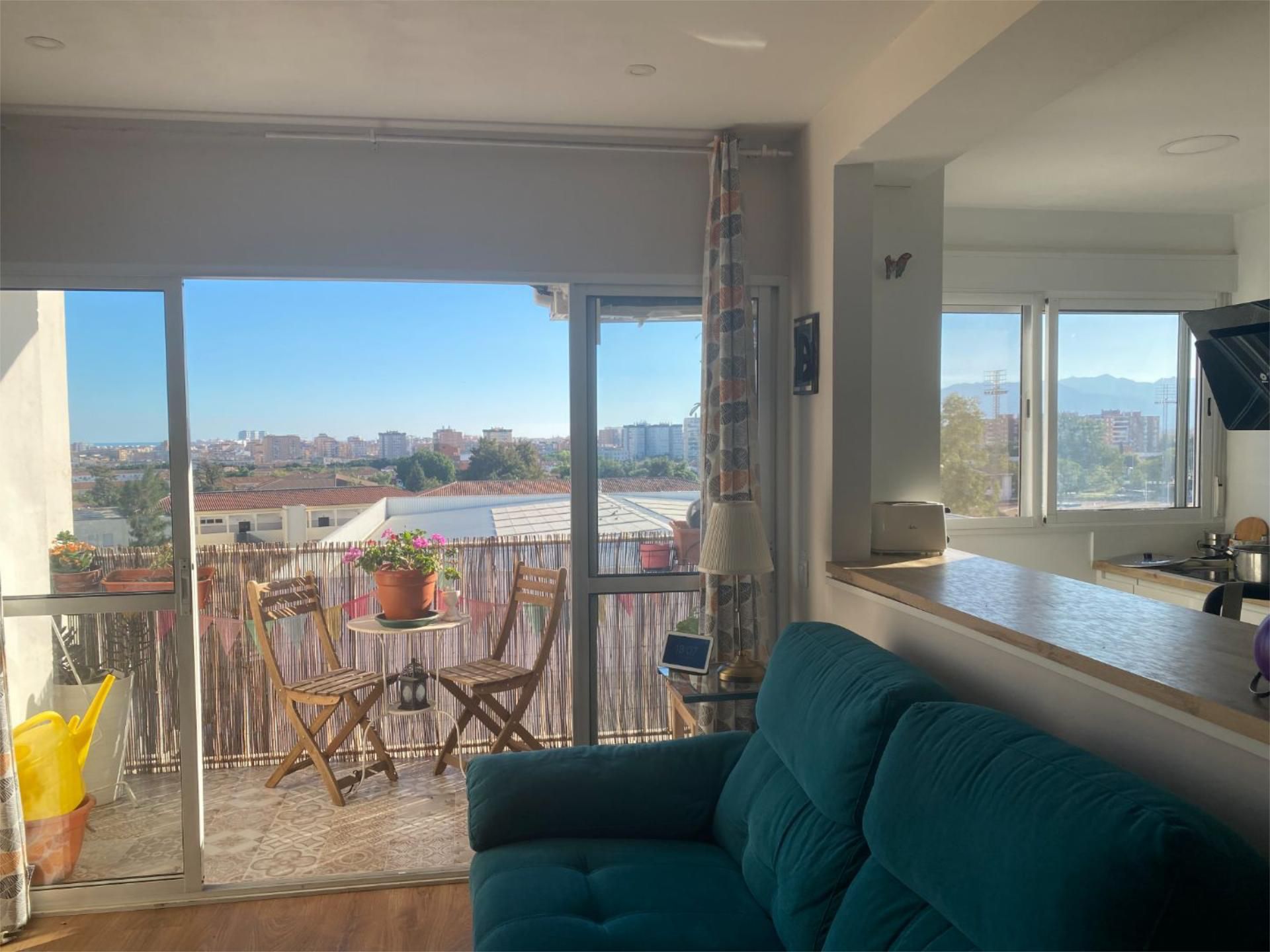 Balcony of Flat for sale in Málaga Capital  with Air Conditioner, Heating and Parquet flooring