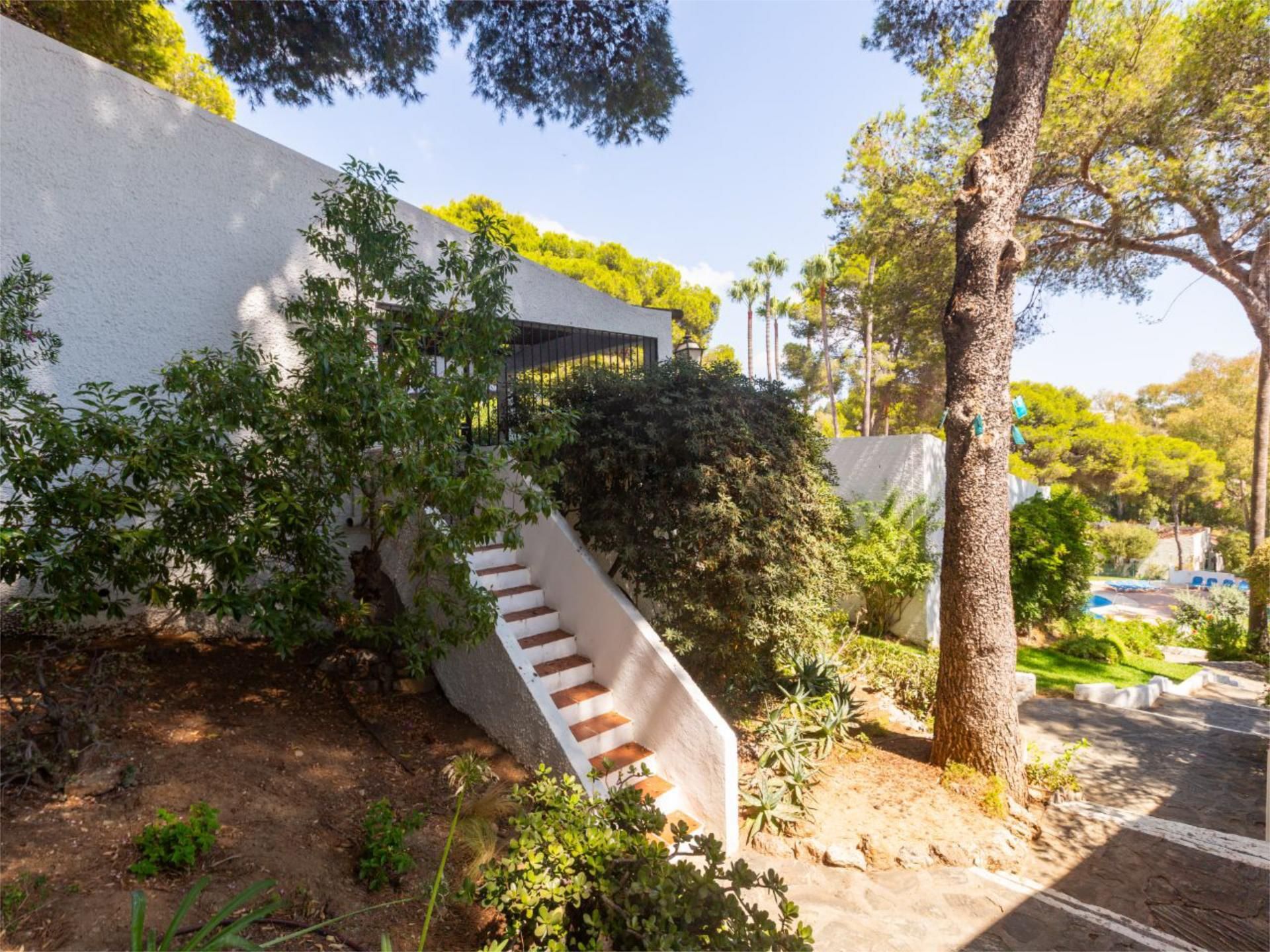 Garden of Single-family semi-detached for sale in Mijas  with Air Conditioner, Terrace and Swimming Pool