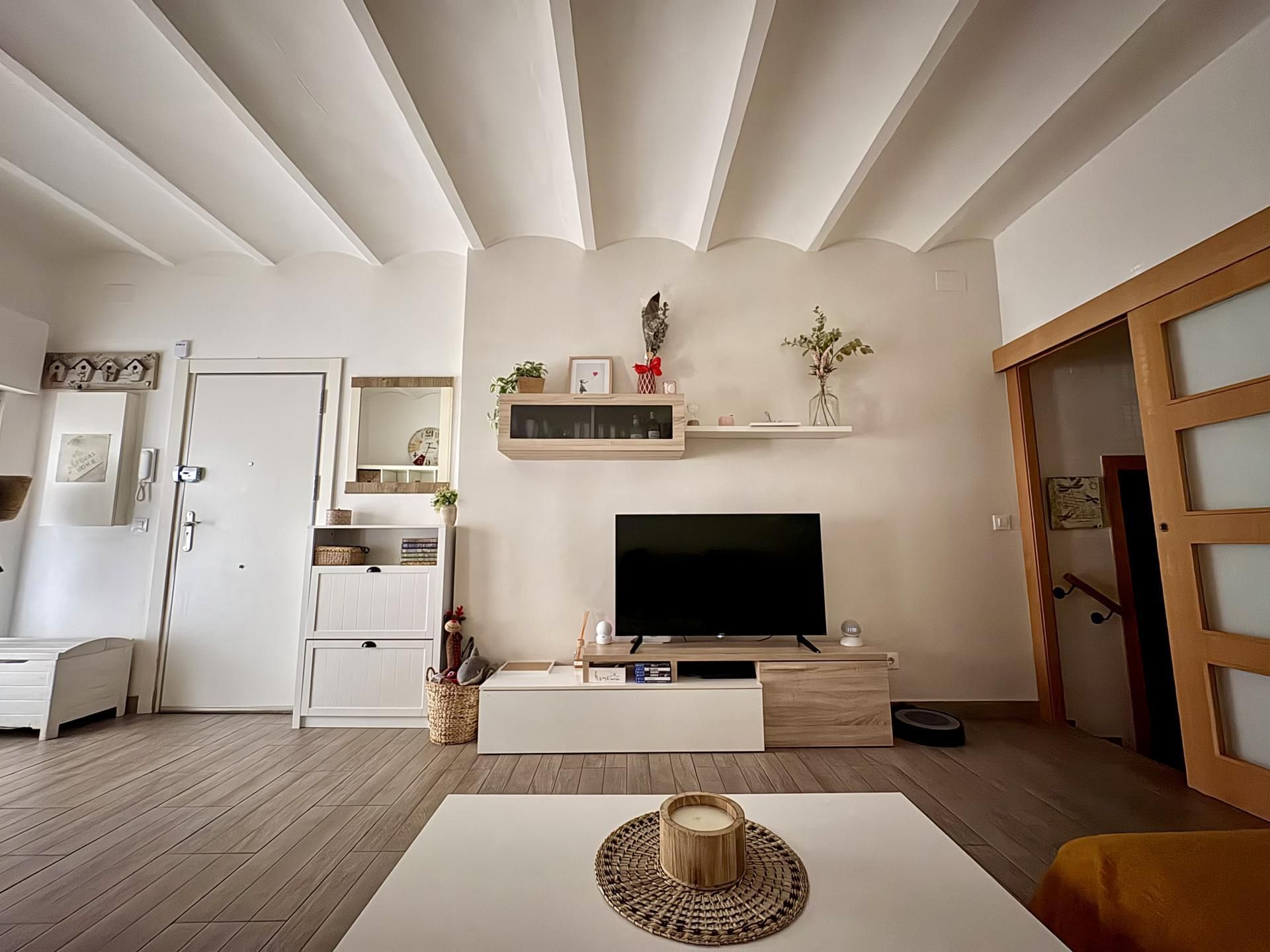 Living room of Flat for sale in  Barcelona Capital