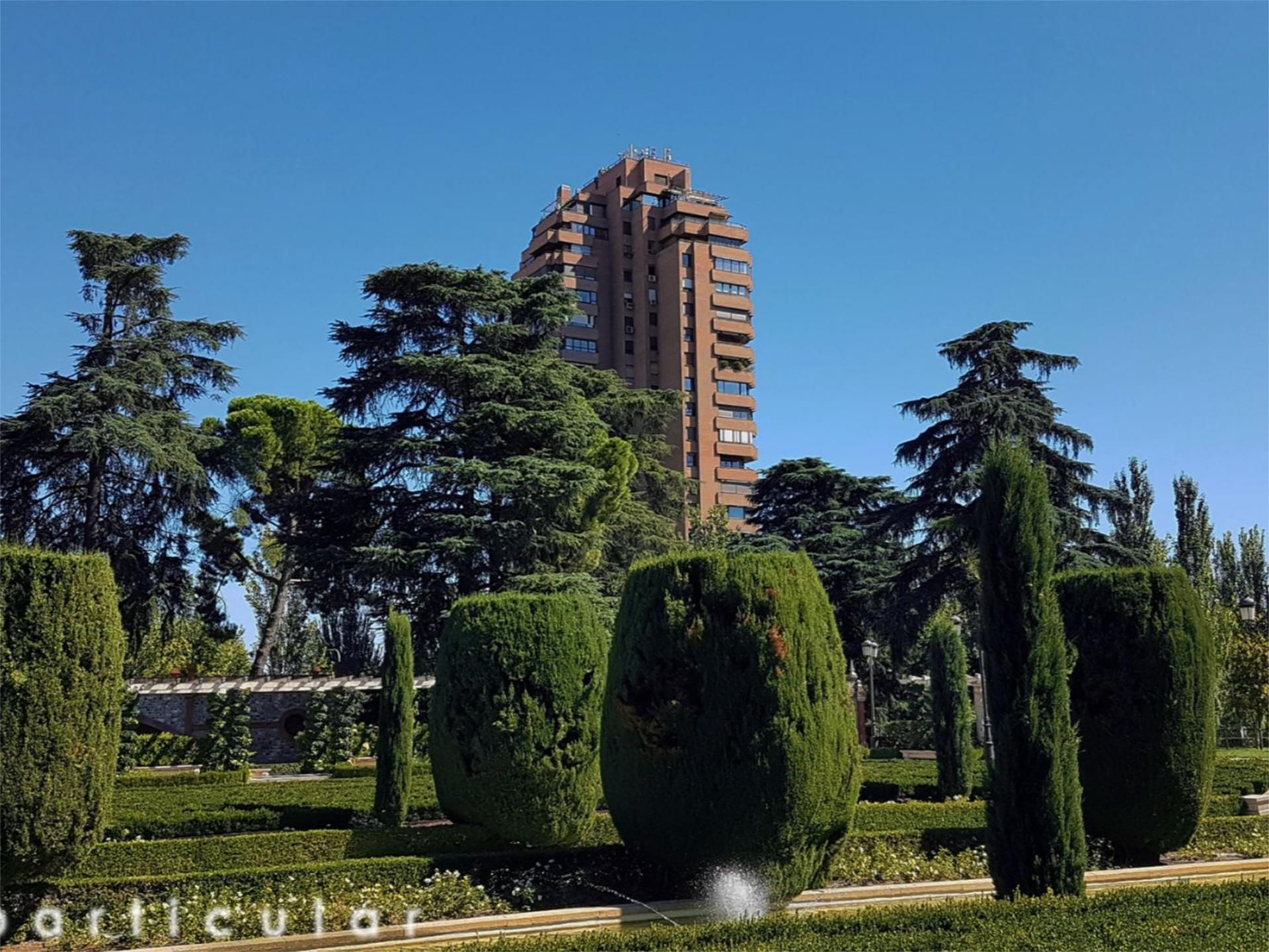 Vista exterior de Pis de lloguer en  Madrid Capital amb Aire condicionat, Calefacció i Jardí privat