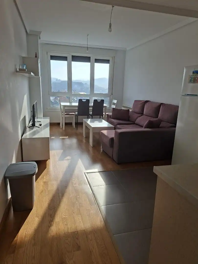 Sala de estar de Piso de alquiler en Vegadeo con Calefacción, Parquet y Amueblado