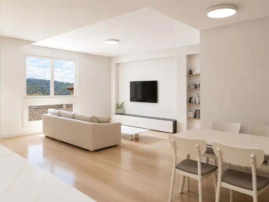 Flat for sale in Plaza General Prim, 4, Fuentes Living room of Flat for sale in Fuentes with Private garden, Terrace and Storage room