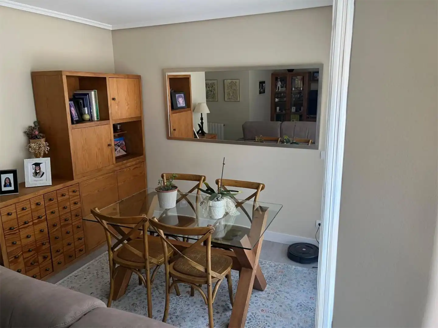 Dining room of Flat for sale in Bilbao   with Heating, Furnished and Video intercom