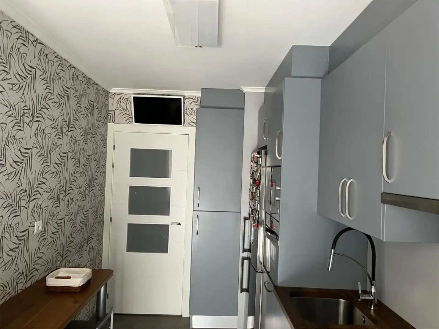 Kitchen of Flat for sale in Bilbao   with Heating, Furnished and Video intercom