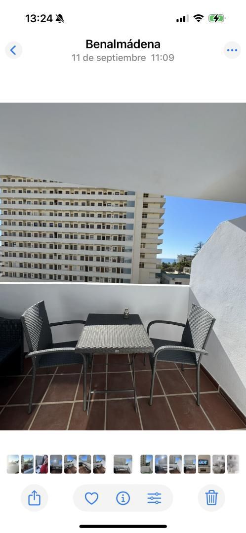Terraza de Apartamento de alquiler en Benalmádena con Aire acondicionado, Terraza y Piscina