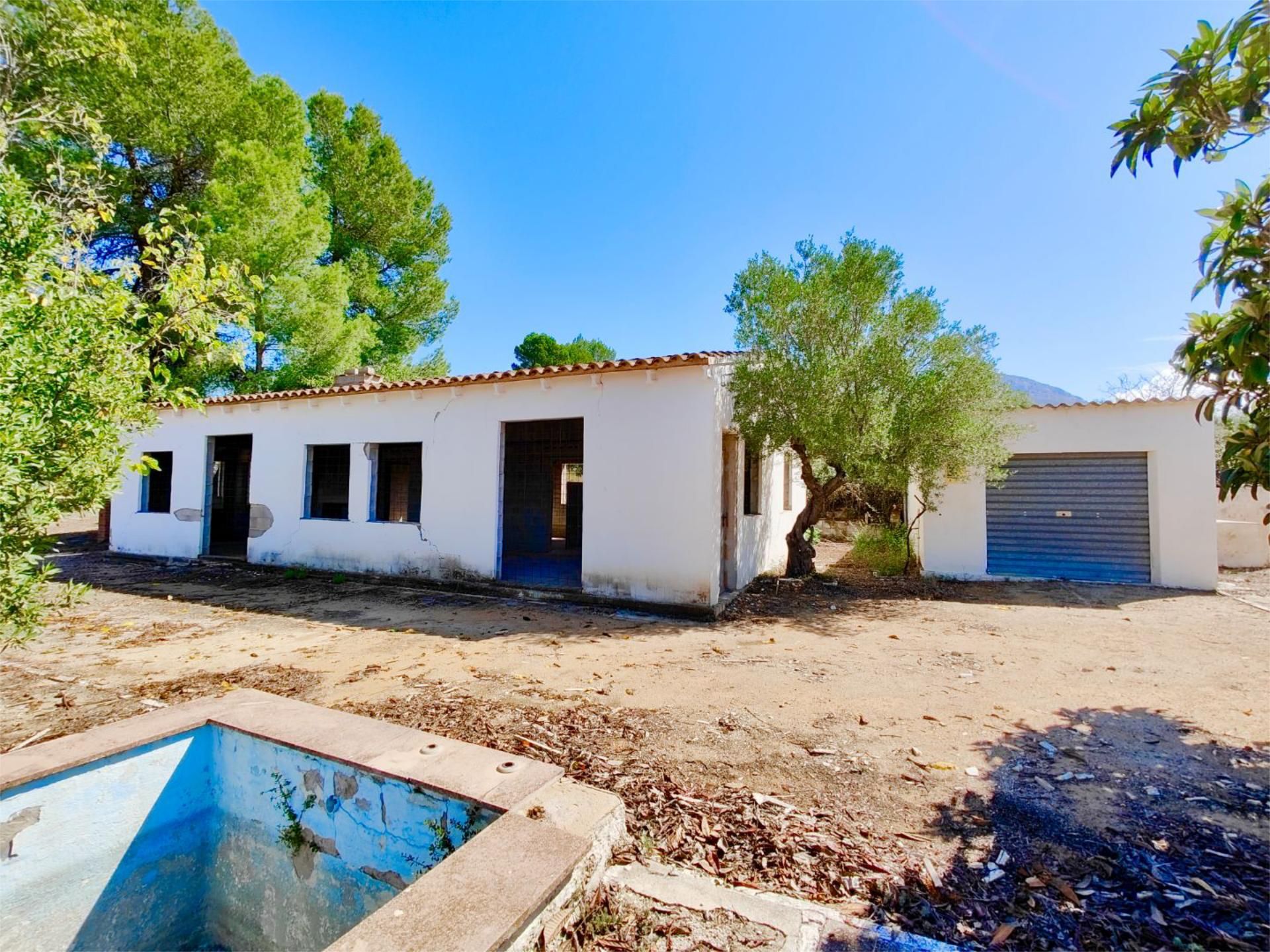 Vista exterior de Finca rústica en venta en Penàguila con Jardín privado y Piscina
