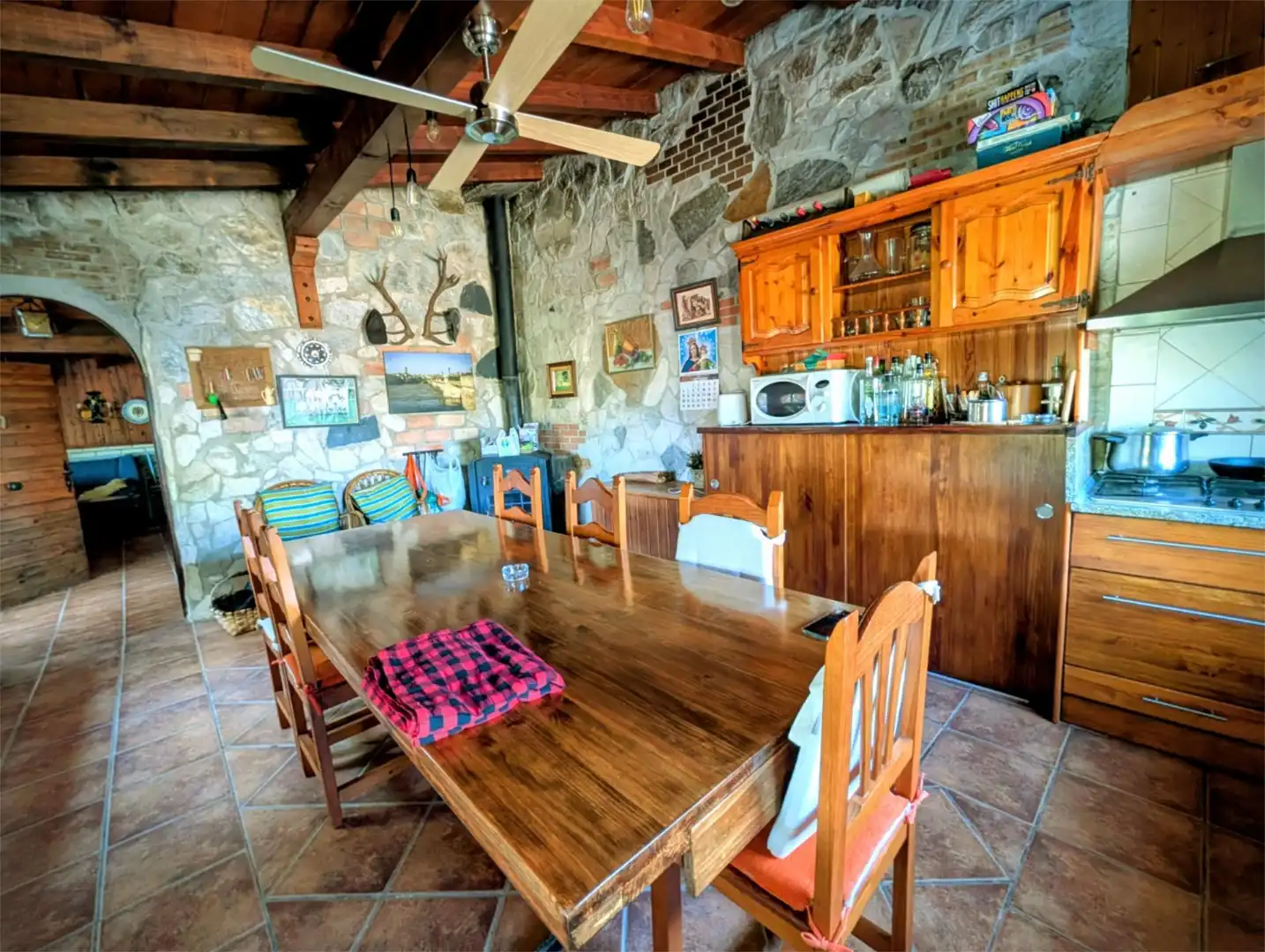Finca rústica en venta en Avenida Zaragoza, Centro Cocina de Finca rústica en venta en Tudela con Jardín privado, Terraza y Piscina