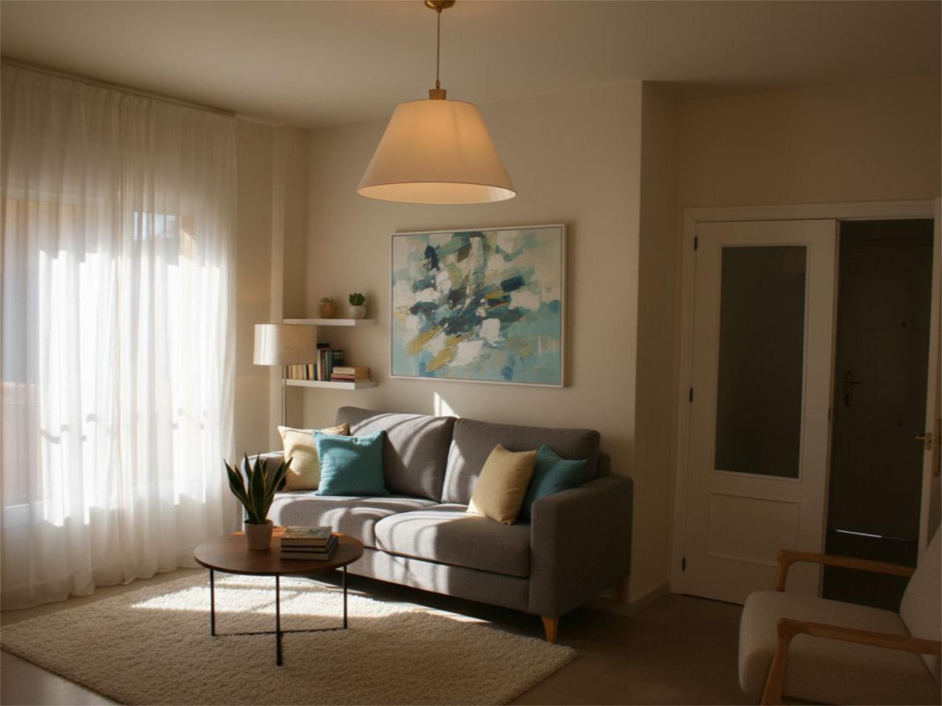 Sala d'estar de Casa o xalet en venda en Gelves amb Aire condicionat, Terrassa i Balcó