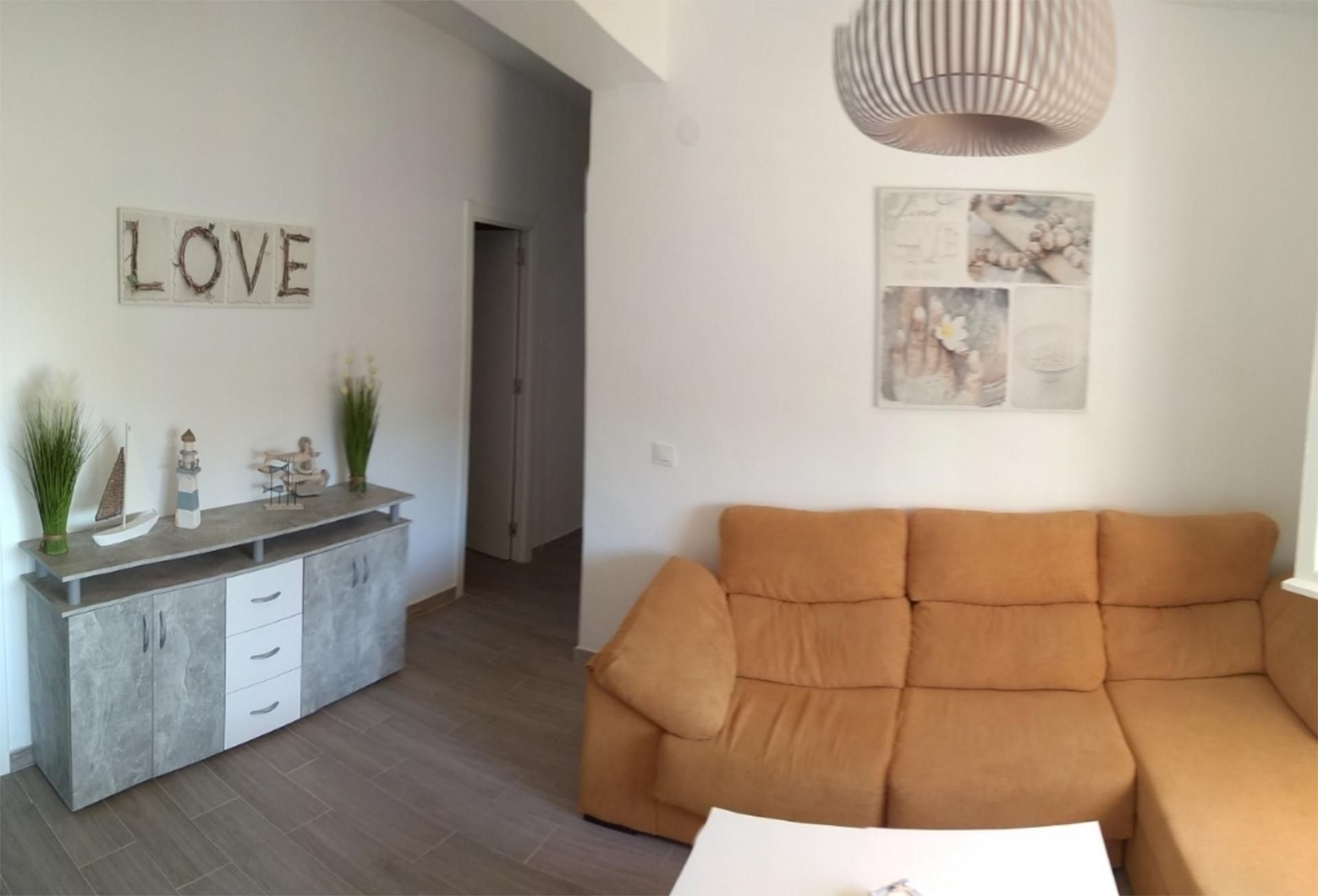 Living room of Flat for sale in Estepona  with Furnished, Washing machine and Microwave