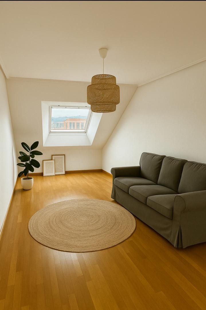 Living room of Attic for sale in A Coruña Capital   with Balcony