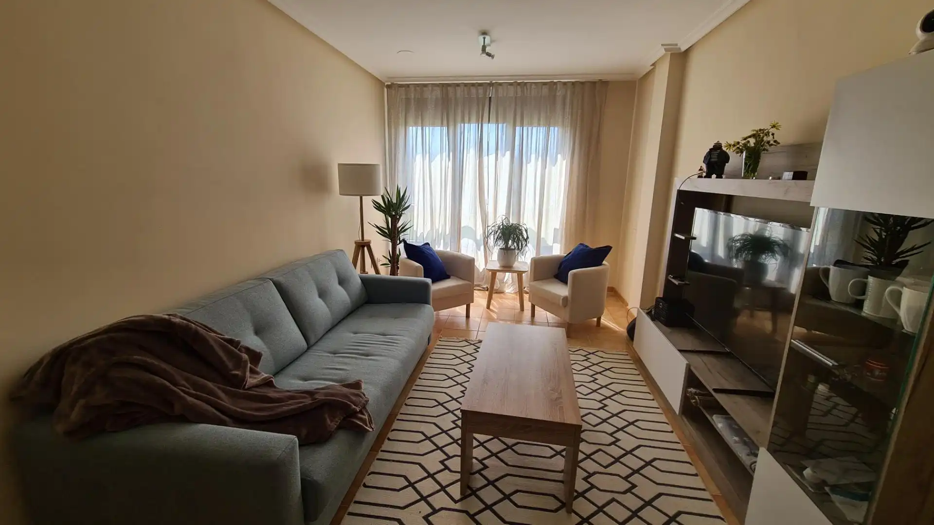 Wohnung zum Verkauf in Rúa Viladaide-Praia Altar, 12, Barreiros Wohnzimmer von Wohnung zum Verkauf in Barreiros mit Klimaanlage, Heizung und Privatgarten