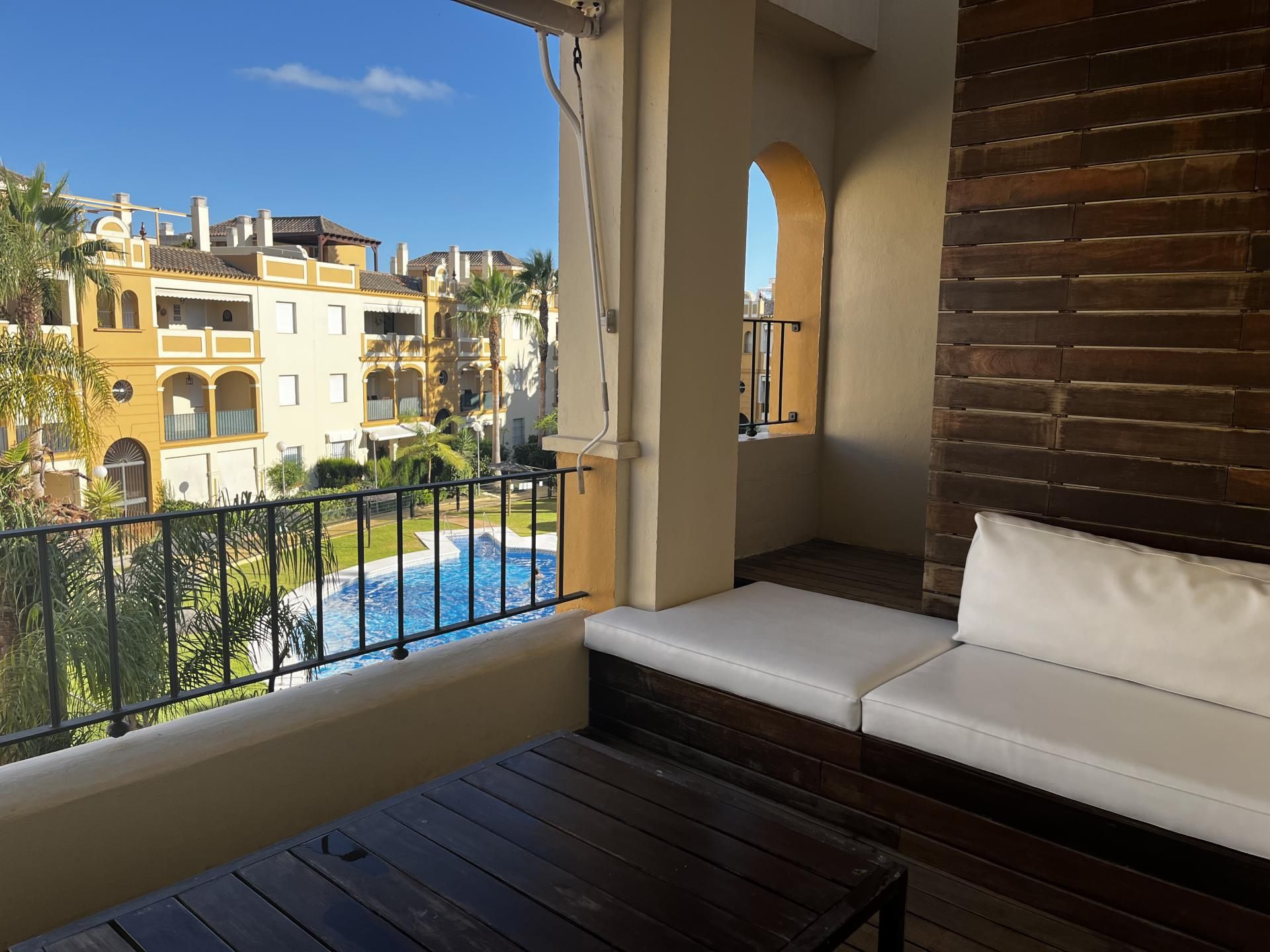 Terrace of Flat to rent in Chipiona  with Air Conditioner, Heating and Private garden