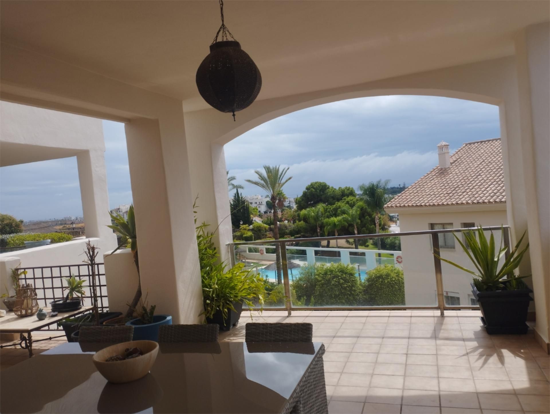 Terrace of Flat to rent in Estepona  with Air Conditioner, Heating and Terrace
