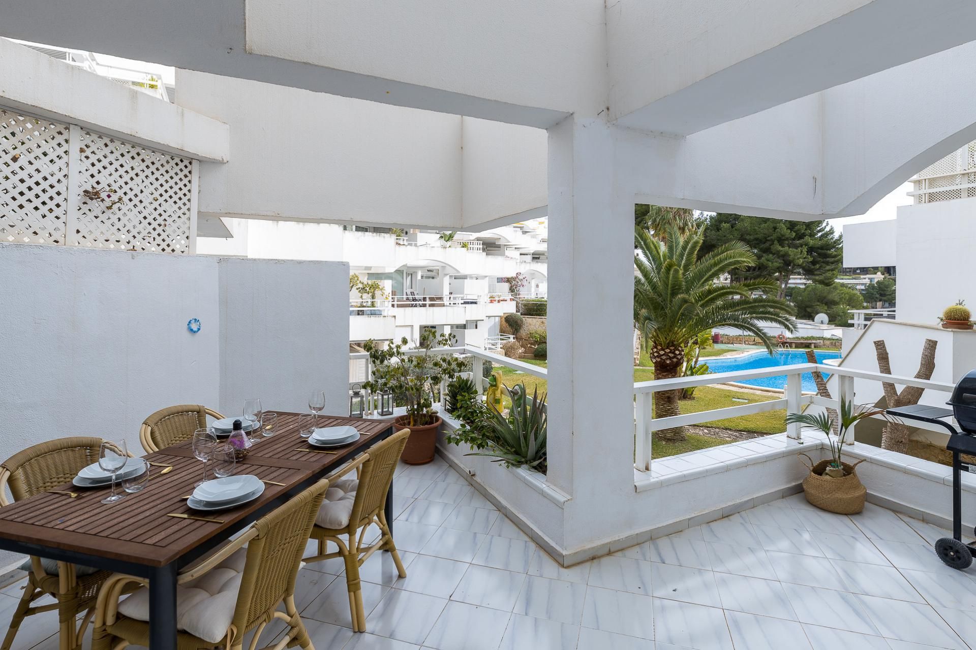 Garden of Flat to rent in Calvià  with Air Conditioner, Parquet flooring and Terrace