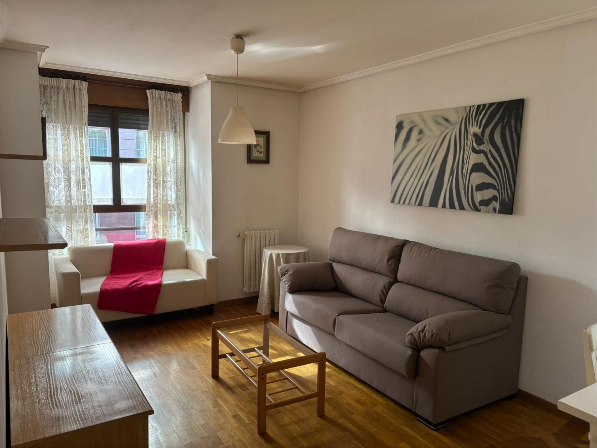 Sala d'estar de Apartament de lloguer en Ponferrada amb Calefacció, Parquet i Traster